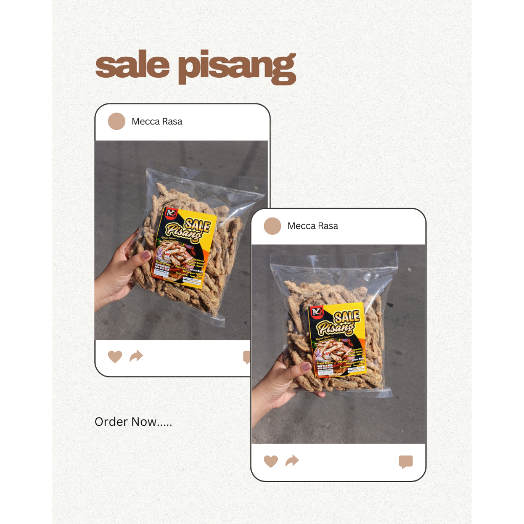 

SALE PISANG/MECCA RASA Blimbingsari I500gr