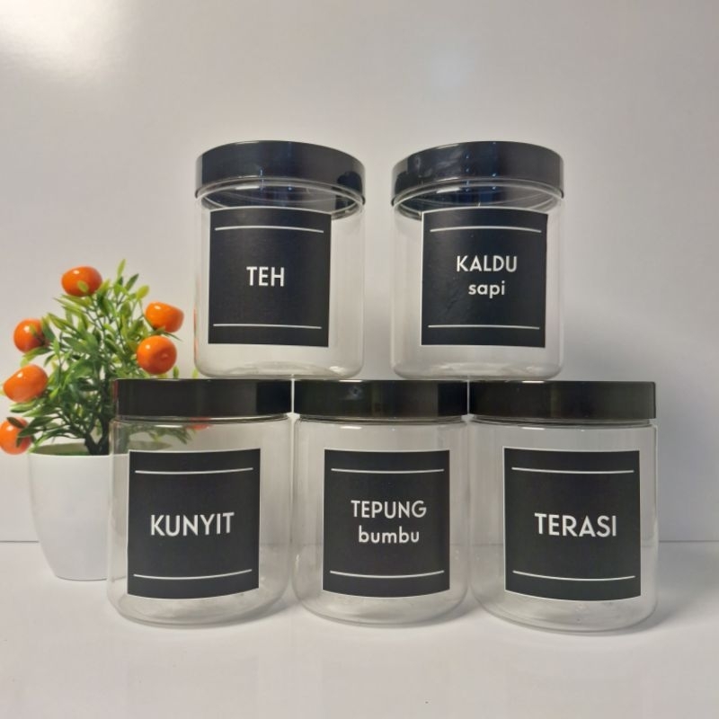 Toples Plastik Bumbu Dapur 500ml Kemasan Minimalis