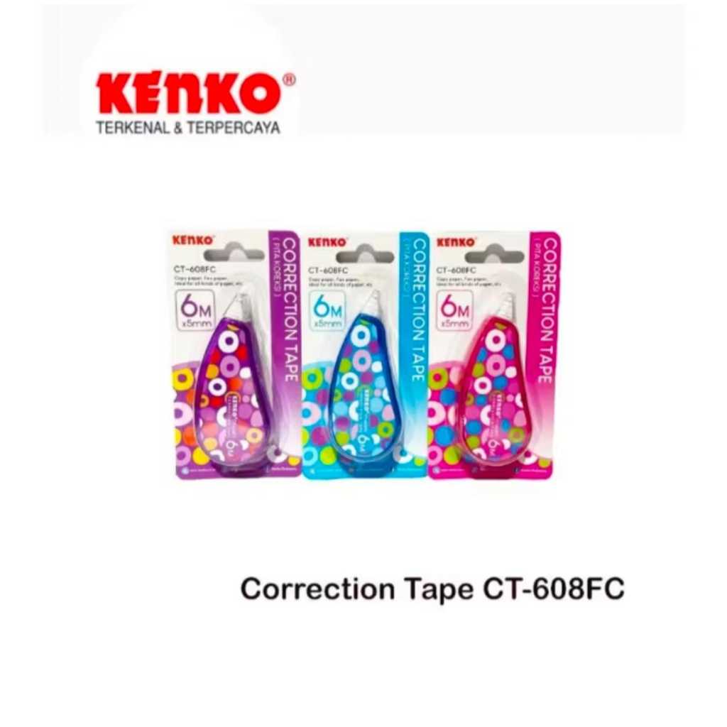 

KENKO CORRECTION TAPE CT-608FC (6MX5MM) WARNA RANDOM