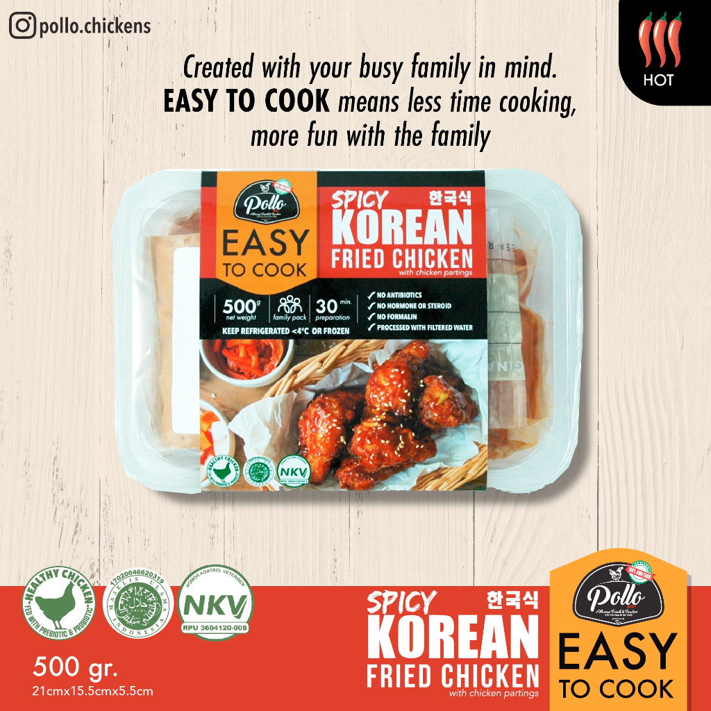 

Pollo Easy To Cook Korean Fried chicken 500 gr