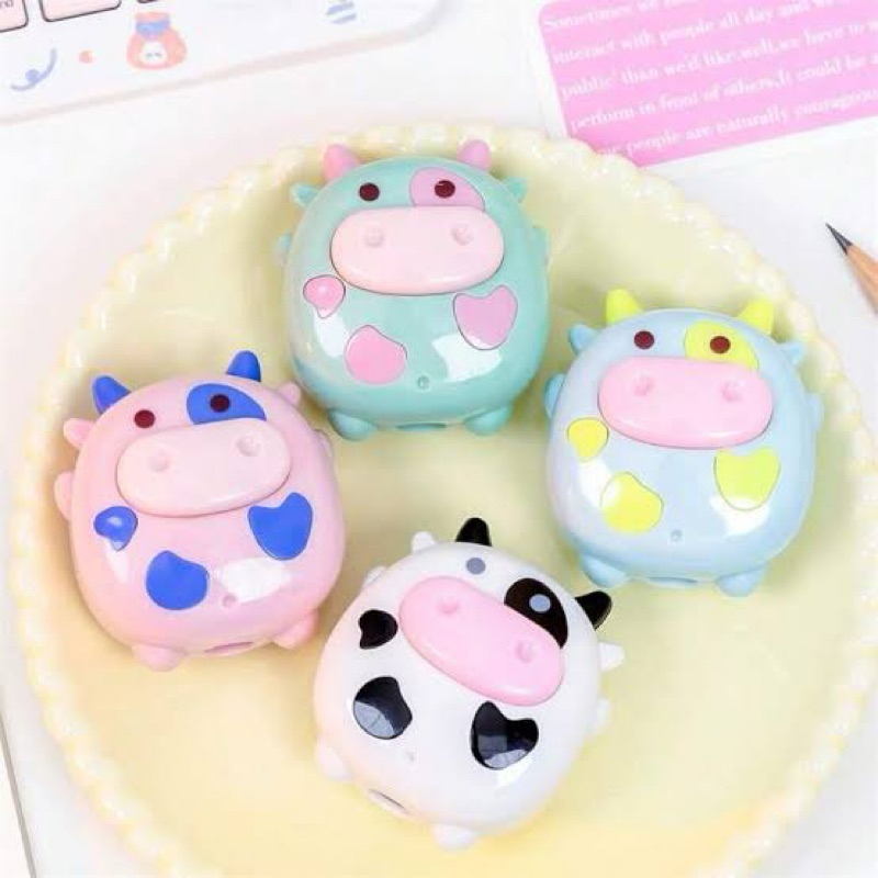 

CUTE COW PENCIL SHARPENER No.1909 | RAUTAN BENTUK SAPI