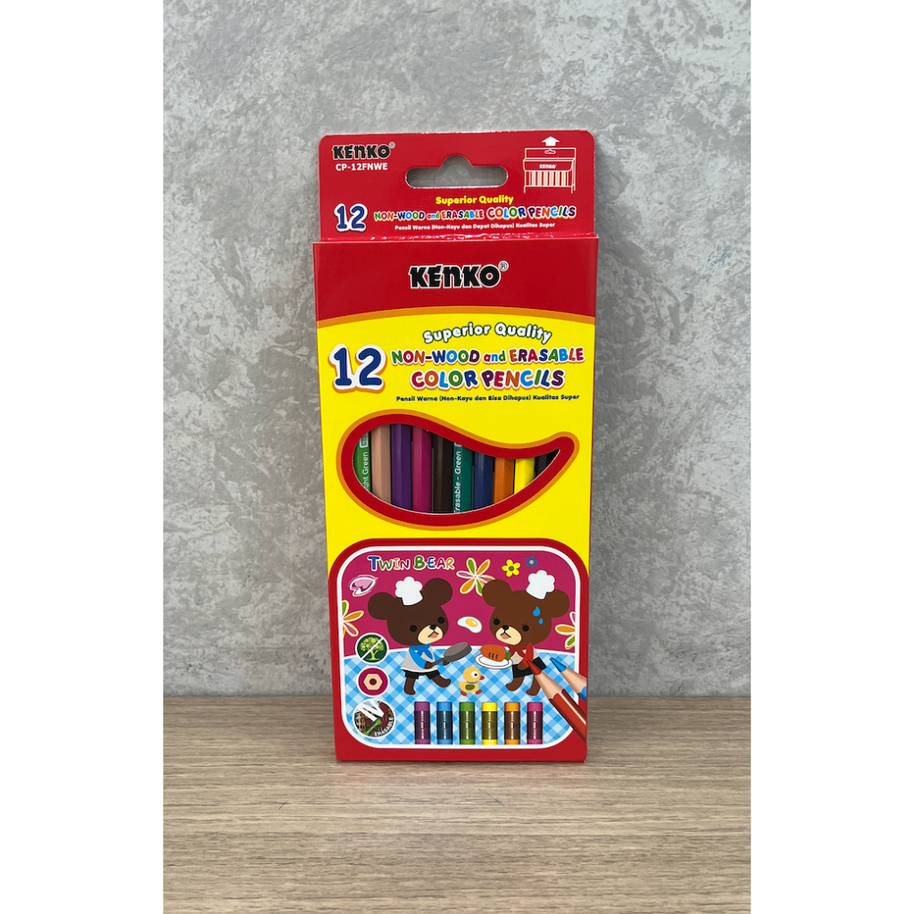 

Pensil Warna Kenko 12 Warna Erasable/ Bisa Dihapus