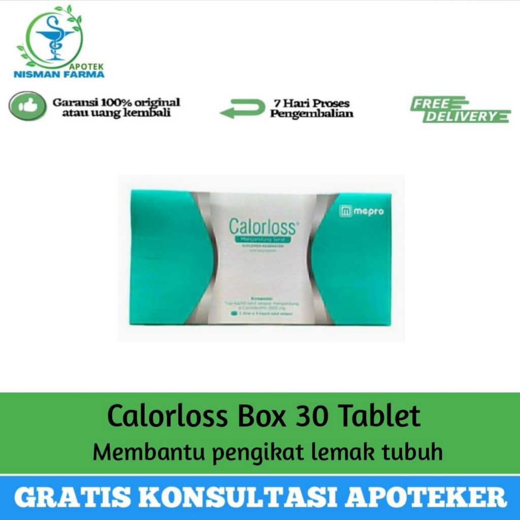 Calorloss 1 Box isi 30 tablet / Obat pelangsing / Obat diet