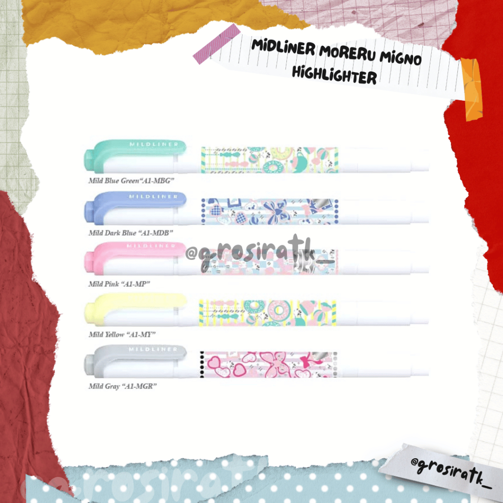 

Zebra Mildliner Moreru Mignon Highlighter Satuan Best Seller