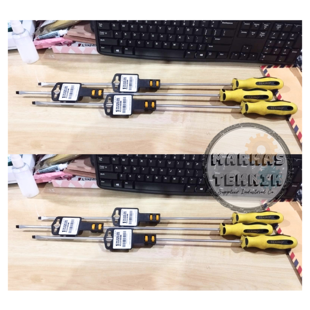 TEKIRO Extra Long Screwdriver5.5 X 400 MM Men / Obeng Gagang Panjang ( - ) Min 5.5 X 400mm TEKIRO