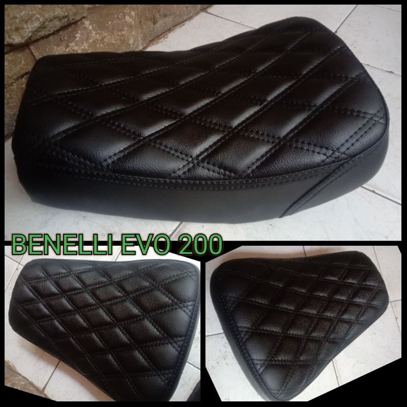 jok single seat Benelli evo200 wajik hitam