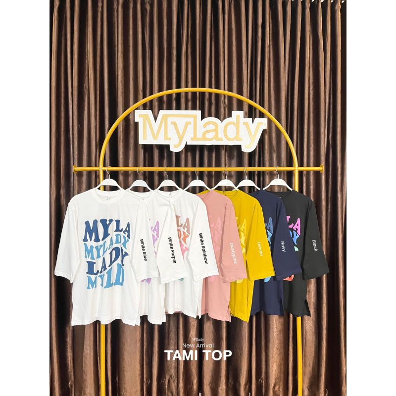 Mylady TAMI NIZIE GIAFA RYUKI ARANA TOP | ATASAN WANITA KAOS OVERSIZE COTTON COMBED