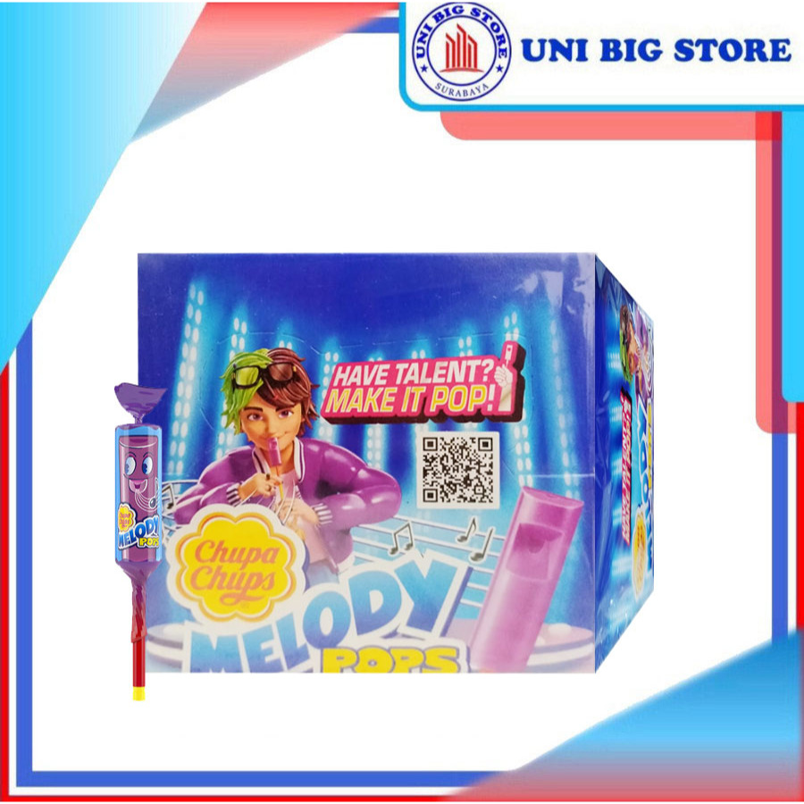 

Chupa Chups Melody Pops Kembang Gula Rasa Anggur 36 pcs x 15 gr BOX