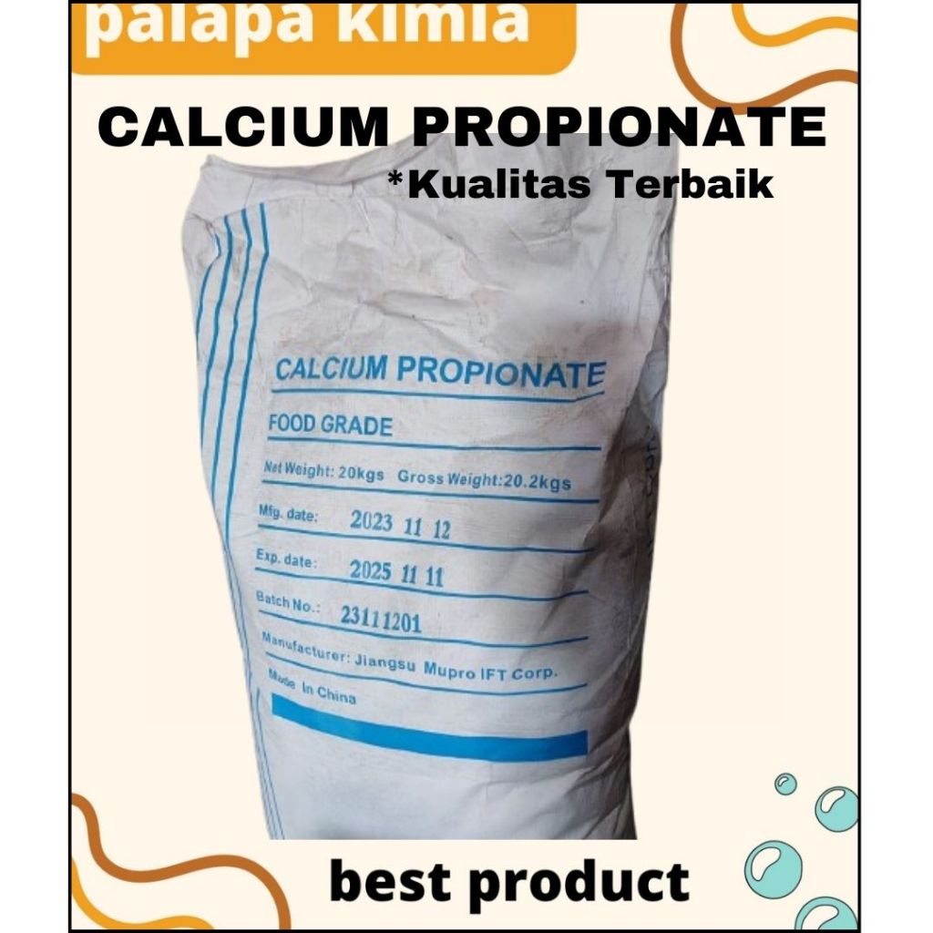 

CALSIUM PROPIONAT//KALSIUM PROPIONAT//PENGAWET MAKANAN//1 KG DAN 500