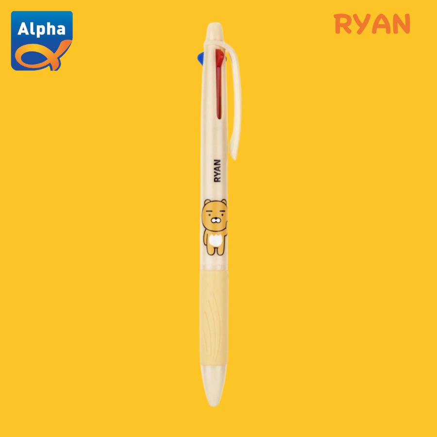 Kakao Friends] Oil Based Pen - 3 Colors - Ryan / Pulpen Kakao Friends 3 Warna - Ryan