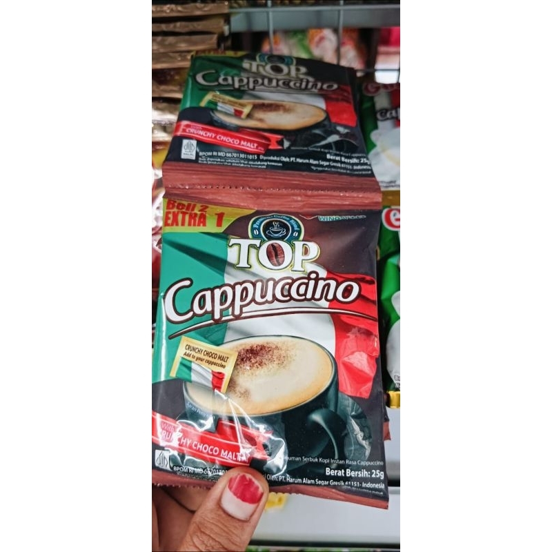 

top cappucino 1 renteng isi 15 pcs