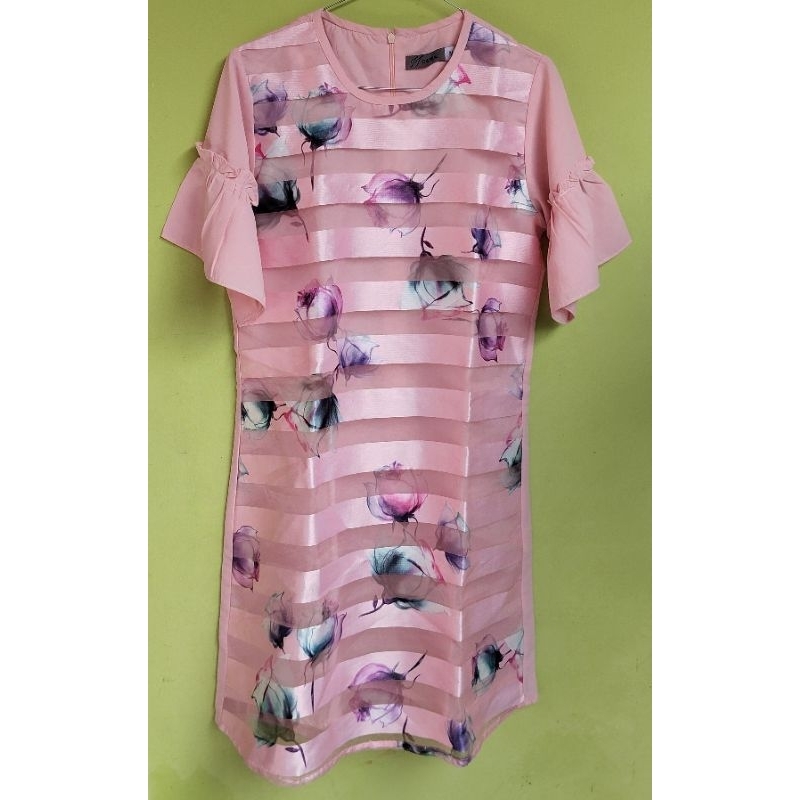 dress pink bunga