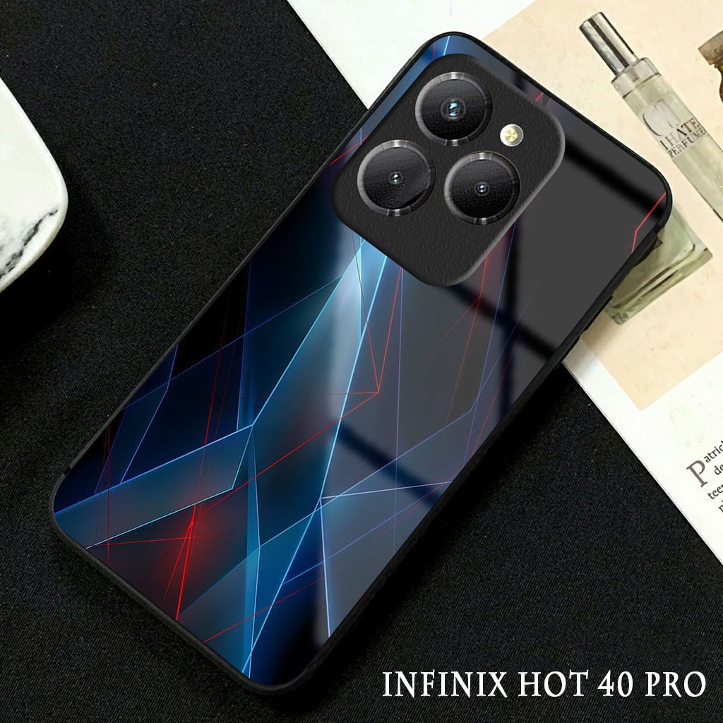 Softcase Glossy Glass Infinix Hot 40 Pro Terbaru [GC22 ] Casing Handphone Infinix Hot 40 - Pelindung