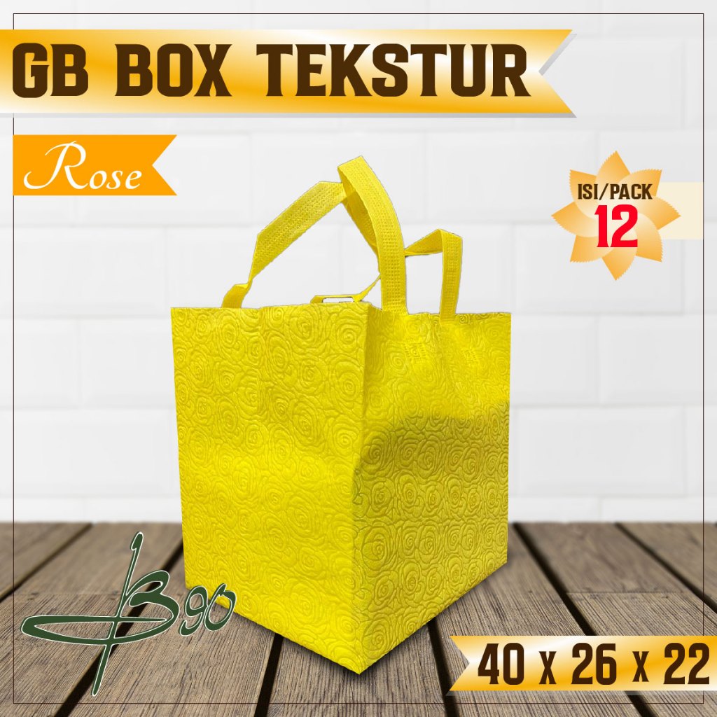 

Goodie Bag Box Emboss 40x26x22 cm Tas Hajatan Timbul Tekstur