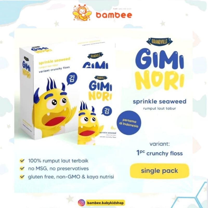 

Grandville Gini Nori Rumput Laut Tabur Variant Chrunchy Floss