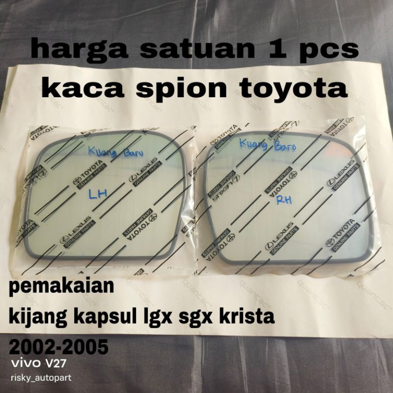 kaca spion mobil toyota kijang baru lgx sgx krista 2002_2005 original