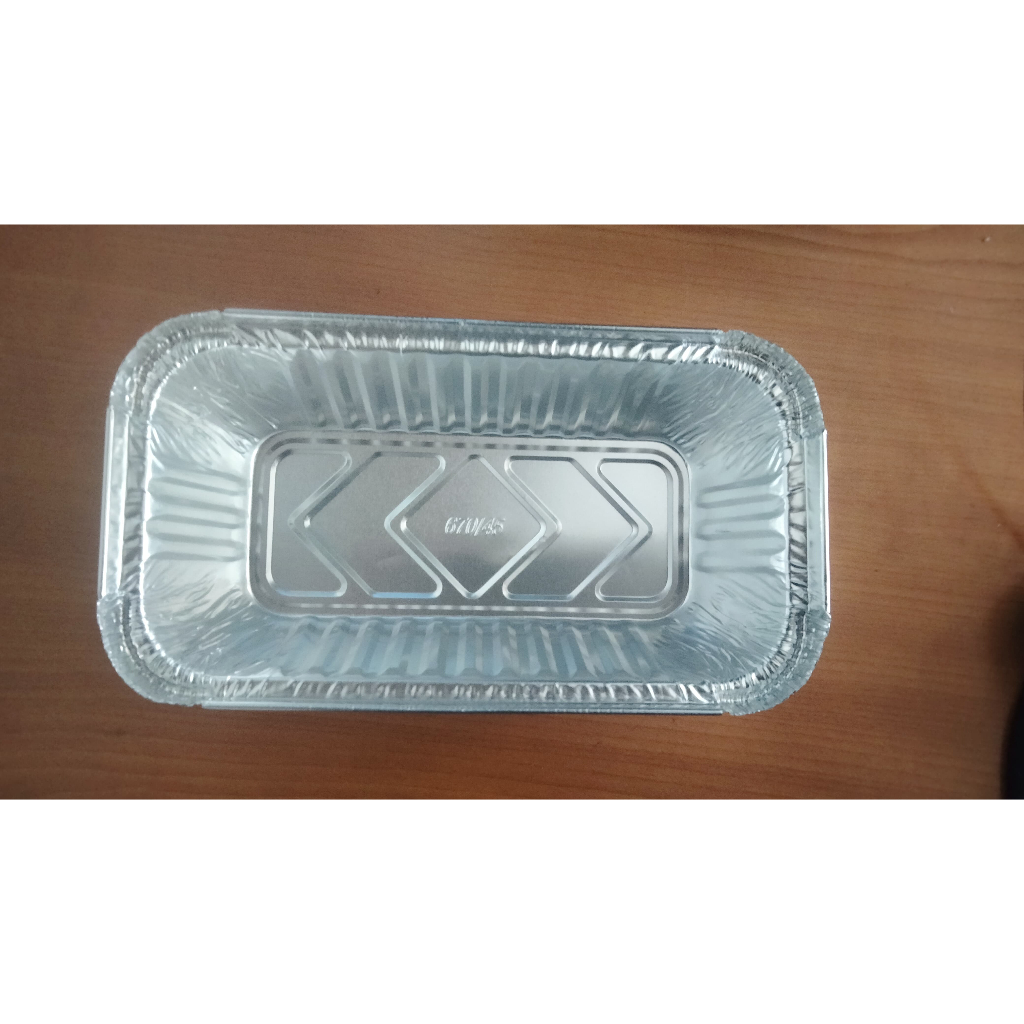 WADAH ALUMINIUM FOIL P-680 +Tutup / wadah alumunium foil / kotak alumunium foil tray / kotak alumini