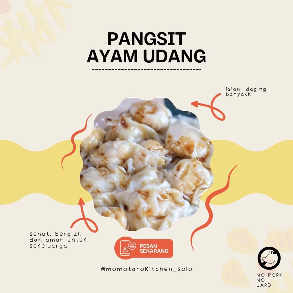 

Momotaro Pangsit Ayam Udang / Homemade Non MSG Non Pengawet / Momotaro Kitchen