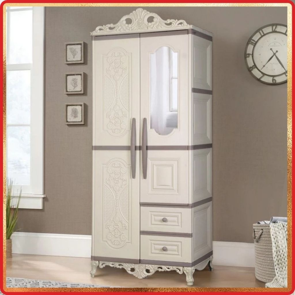 Olymplast Lemari Pakaian Plastik 2 Pintu - OTC 02P Classic BATAM