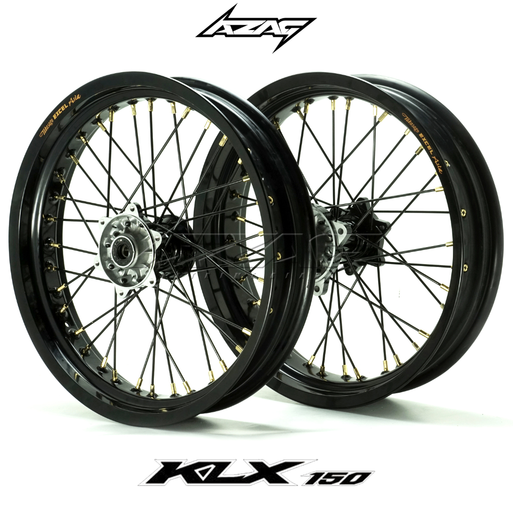 VELG SET SUPERMOTO KLX 150 EXCEL TAKASAGO ASIA TROMOL WILWOOD
