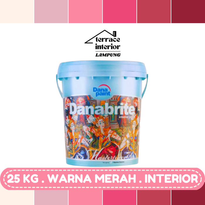 Cat Tembok Interior Danapaint Danabrite Warna Merah 25 Kg