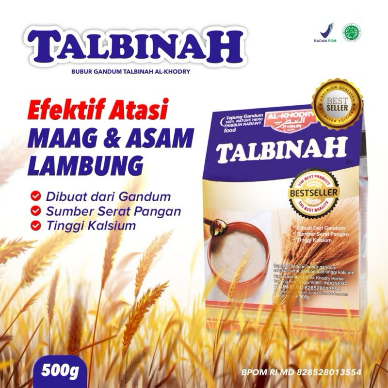 

Tepung Gandum 500 gram TALBINAH AL KHODRY Mengatasi Asam Lambung Dan Gangguan Perncernaan
