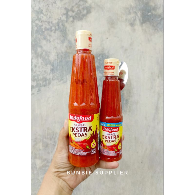 

Saos Indofood Sambal Extra Pedas Botol 275ml / 135ml (Botol)