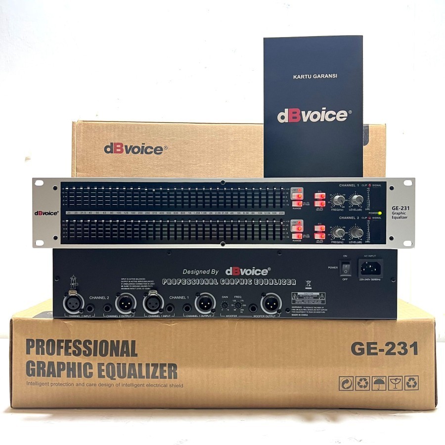 EQUALIZER DBVOICE GE 231 / GE231 + SUBWOOFER ORIGINAL DB VOICE