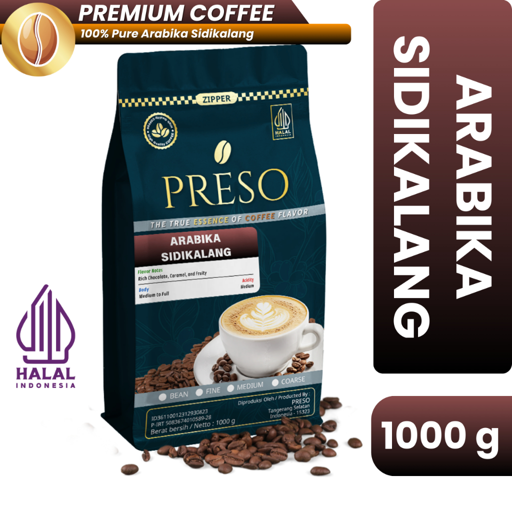 

PRESO Kopi Arabika Sidikalang 1000 Gram