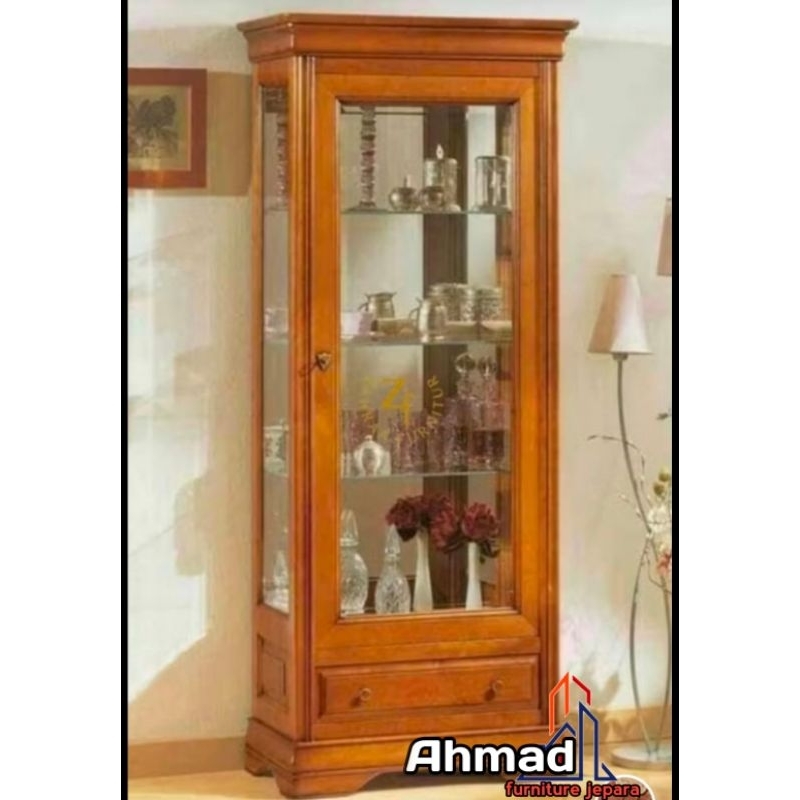 lemari pajangan minimalis kaca
