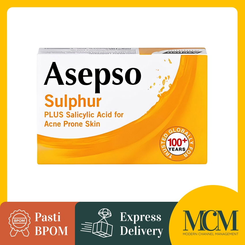 Asepso Sulphur for Acne Bar Soap - 80 gr