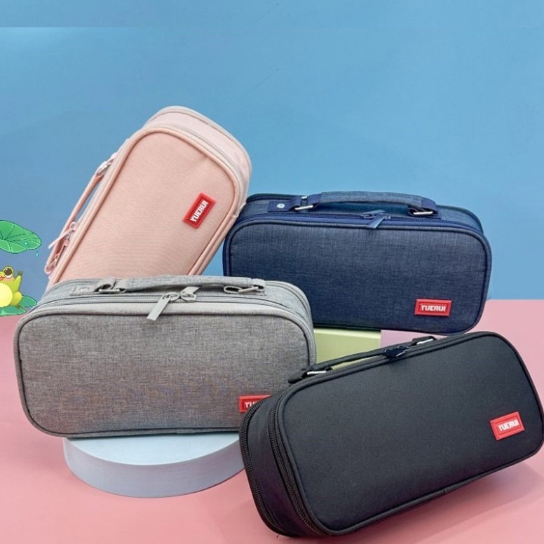 

ART S3U Tempat Pensil Ritsleting Kapasitas Besar Kotak Pensil Lima Lapis Alat Tulis Terbuka Ganda Multifunction Double Layer Pen Bag Tas Pensil Kantong Pen