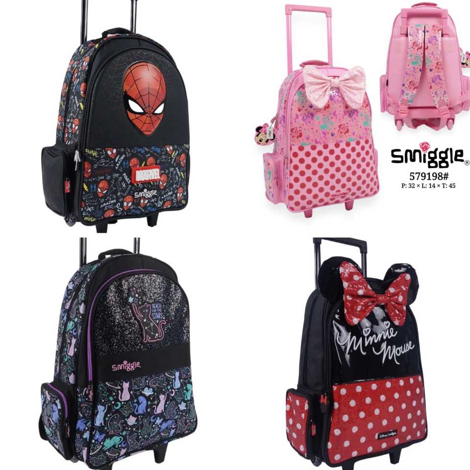 Harga Spesial SMIGGLE Tas Trolley Bag Anak  Tas Troli Trolly serbalaris88