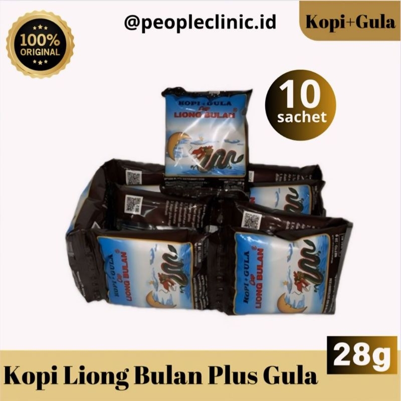 

kopi liong bulan gula isi 1 renceng 10 sachet cofee hitam