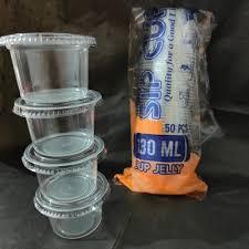 Gelas Plastik Jelly 130 ml Bening / Cup Pudding Ice Cream / Cup Tester