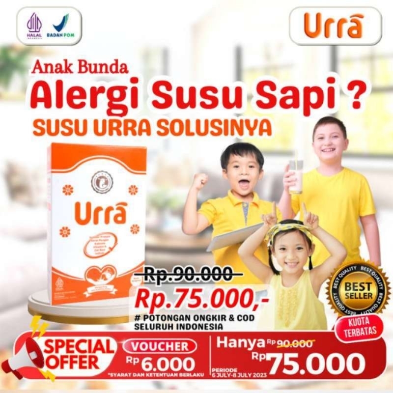 

Paket Diskon 1 Box | URRA Susu Kambing Saneen Untuk Penambah Berat Badan & Tinggi Badan Anak