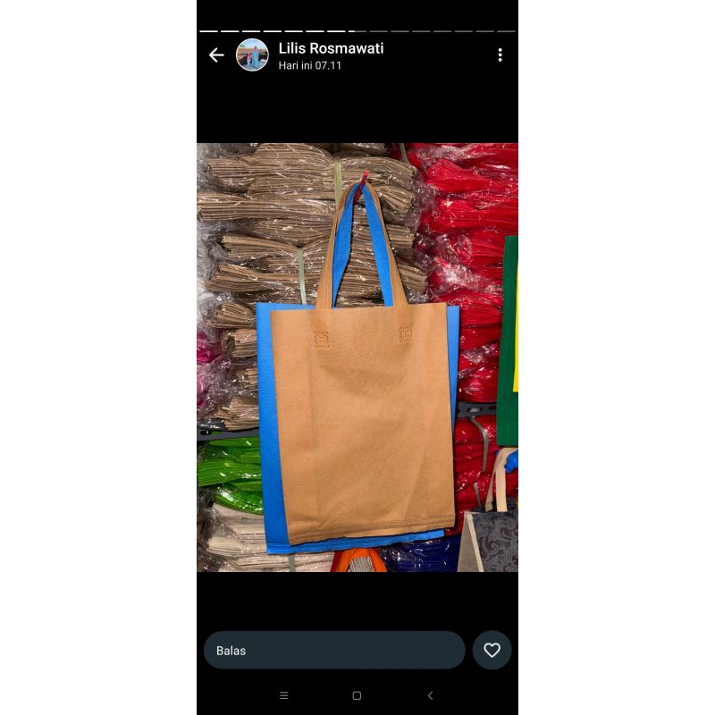 

Goodiebag sepunbonds lipat samping 20x25x8Tebal ( harga perlusin isi 12pcs)