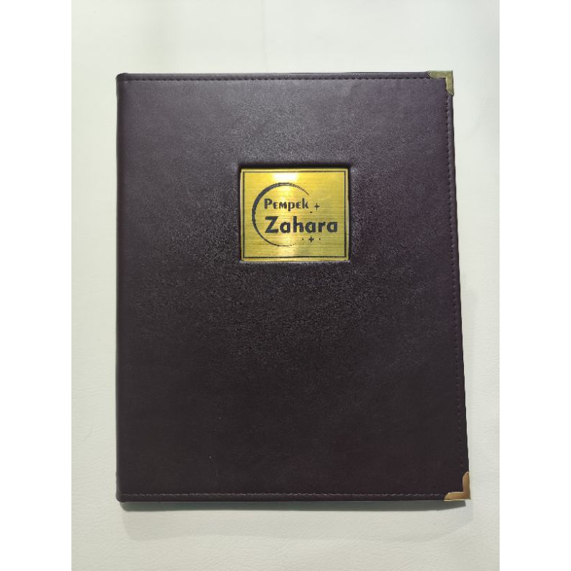 

Buku Menu Bahan Kulit Logo Grapo Ukuran A4
