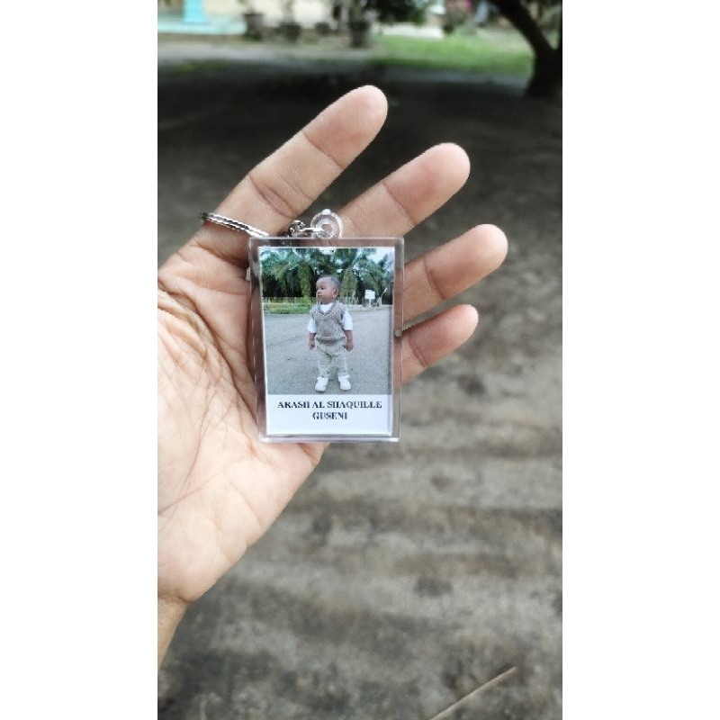 Ganci Akrilik insert 2 foto bolak balik | ganci tas | ganci kekinian| ganci viral