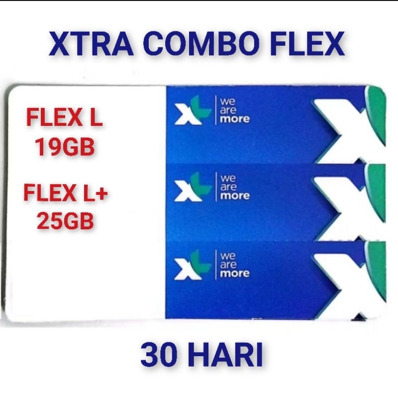 Voucher XL Combo Flex L, L+ 30Hari