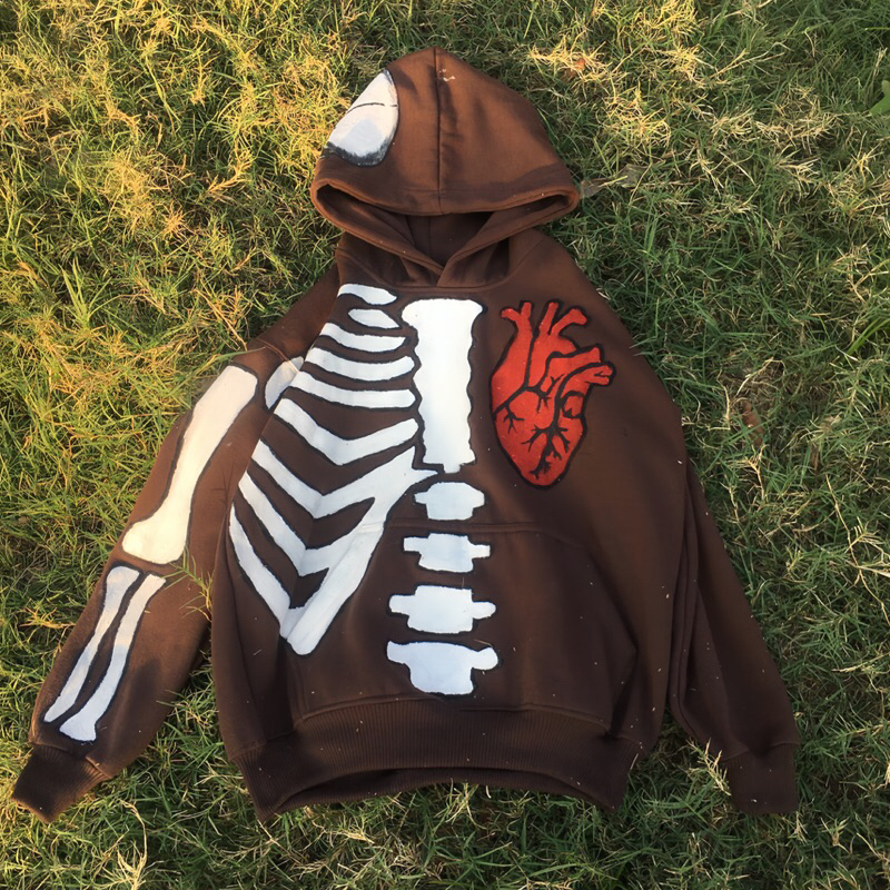 HOODIE BOXY CUSTOM SKELETON