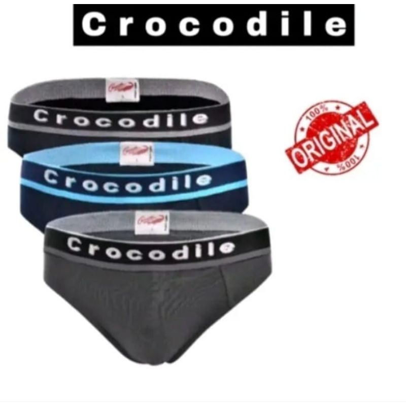 3 pcs celana dalam dewasa crocodile 521-234
