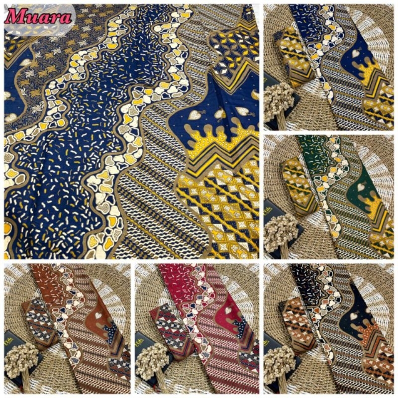 kain batik kain katun motif muara cocok untuk seragam sarimbit couple kado pernikahan bridesmaid