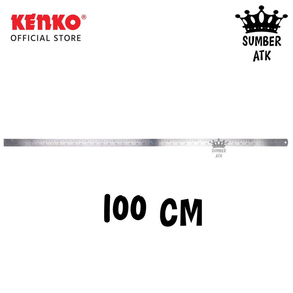 

ART R1T9 Penggaris Besi ORIGINAL KENKO STAINLESS STEEL RULER 1 CM TEBAL dan BERKUALITAS