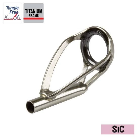 Ring ujung joran top KG Titanium Fuji SiC Tip TKGST