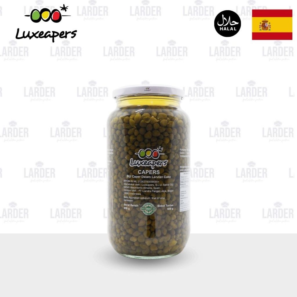 

Luxeapers Capers in Vinegar nonpareille 900g | Acar Buah Kapers