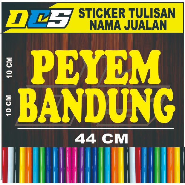 

STICKER TULISAN PEYEM BANDUNG