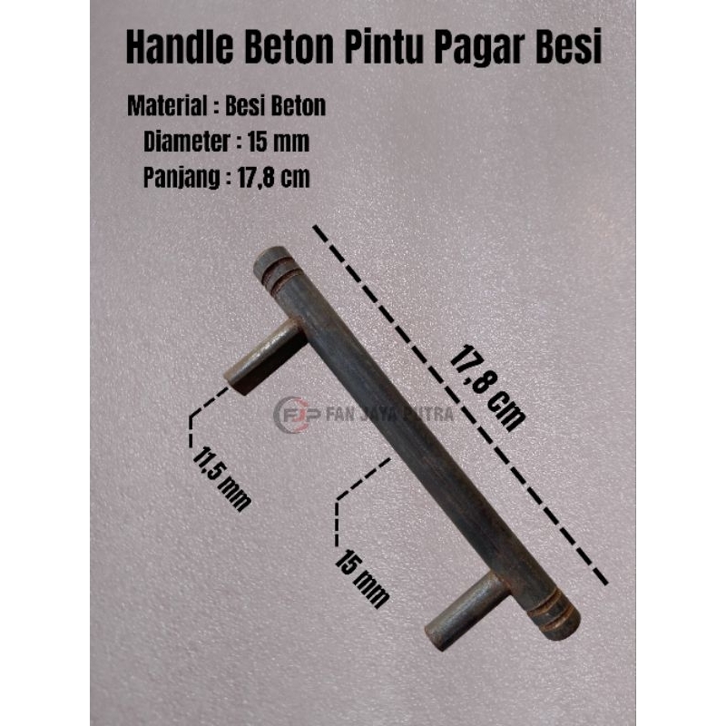 Handle Bubut Pintu Pagar Besi | Handel Bubut Beton Pintu Besi