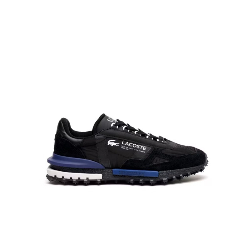 Sepatu Pria Lacoste Elite Active Textile Black (46SMA0123075) Original