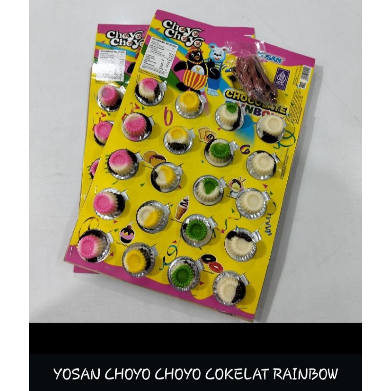 

yosan choyo choyo coklat rainbow